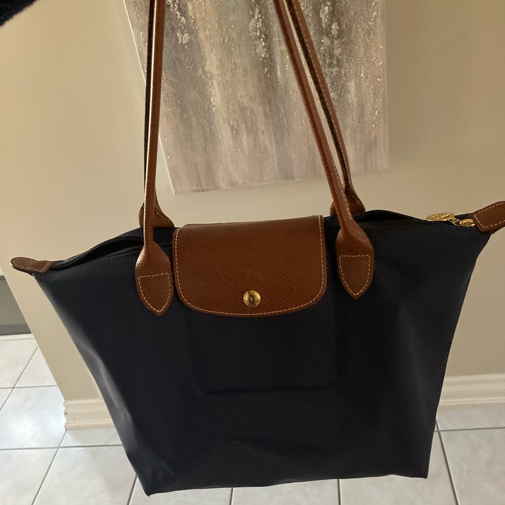 LongChamp Le Pliage Original S navy handbag